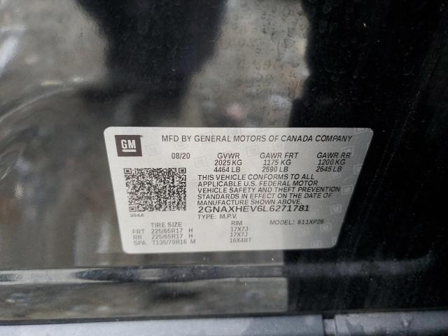 2020 CHEVROLET EQUINOX LS - 2GNAXHEV6L6271781
