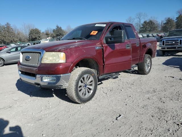 FORD F150 SUPER 2004 burgundy  gas 1FTPW14594KA76755 photo #1