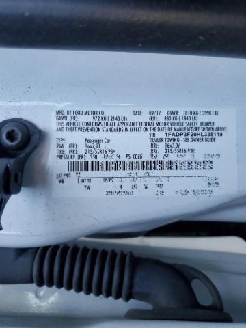 2017 FORD FOCUS SE - 1FADP3F20HL335119