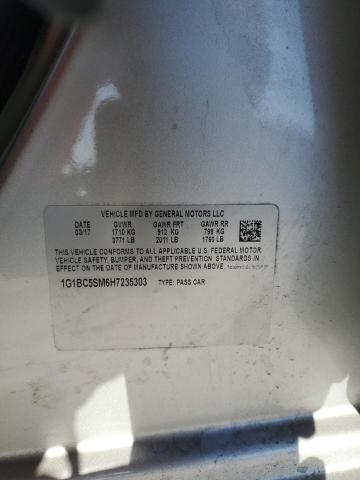 2017 CHEVROLET CRUZE LS - 1G1BC5SM6H7235303