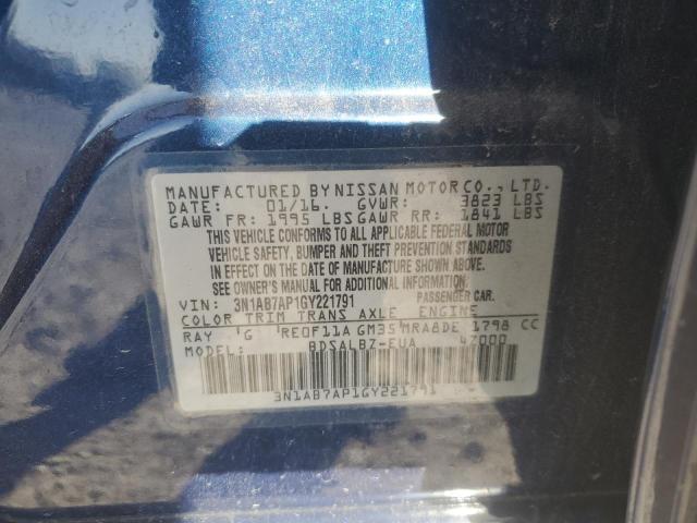 2016 NISSAN SENTRA S - 3N1AB7AP1GY221791