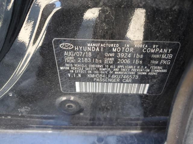 2019 HYUNDAI ELANTRA SE - KMHD84LF4KU746573
