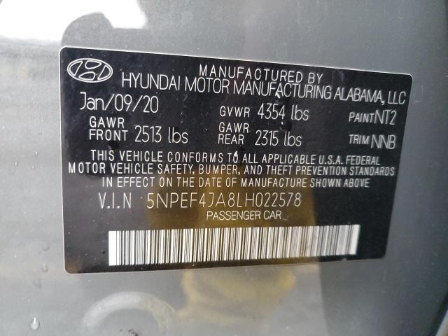 2020 HYUNDAI SONATA SEL - 5NPEF4JA8LH022578