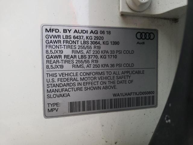 2018 AUDI Q7 PREMIUM - WA1LHAF7XJD050800