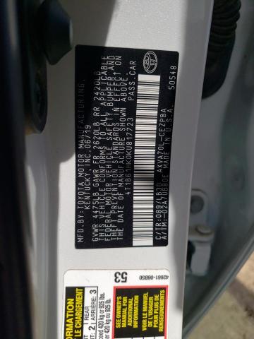 2019 TOYOTA CAMRY XSE - 4T1B61HK0KU817723