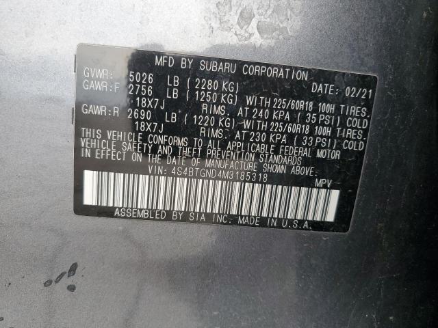 2021 SUBARU OUTBACK LI 4S4BTGND4M3185318