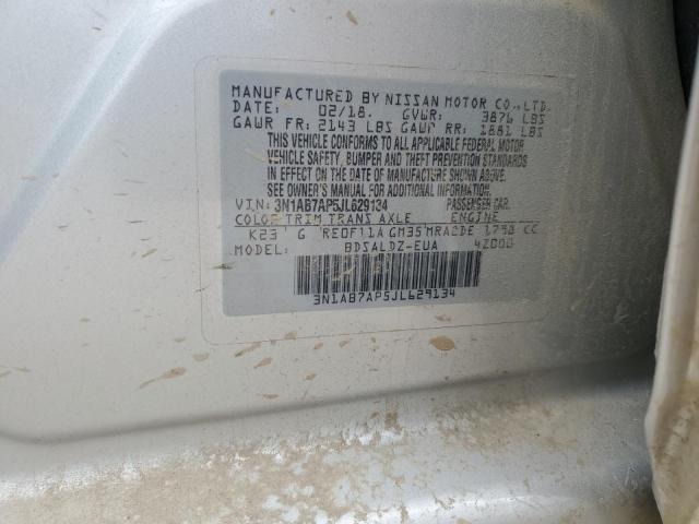 2018 NISSAN SENTRA S - 3N1AB7AP5JL629134