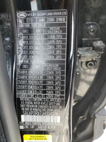2018 LAND ROVER RANGE ROVE SALVP2RX7JH324376