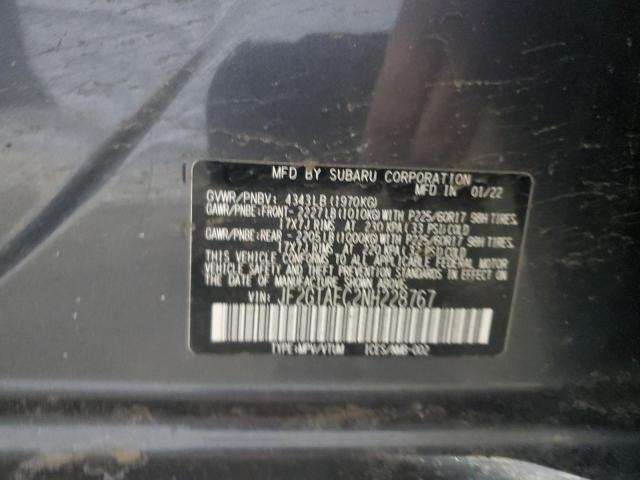 2022 SUBARU CROSSTREK - JF2GTAEC2NH228767