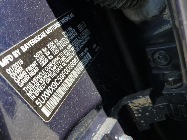 2015 BMW X3 XDRIVE2 - 5UXWX9C59F0D58967