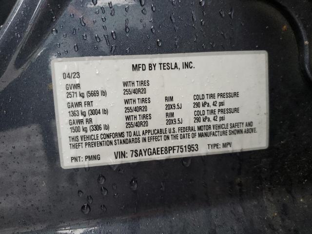 2023 TESLA MODEL Y - 7SAYGAEE8PF751953