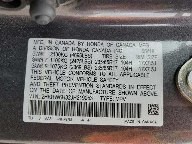 2018 HONDA CR-V LX - 2HKRW6H32JH219053