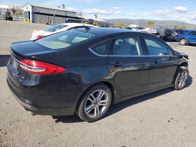 FORD FUSION SE 2018 black  gas 3FA6P0H79JR270911 photo #4