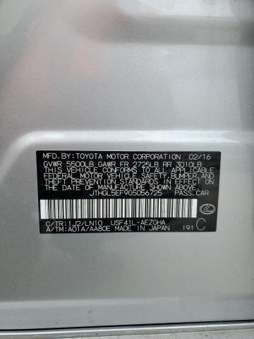 2016 LEXUS LS 460L JTHGL5EF9G5056725
