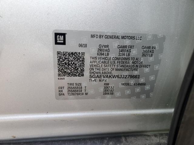 2018 BUICK ENCLAVE ES 5GAEVAKW6JJ279661