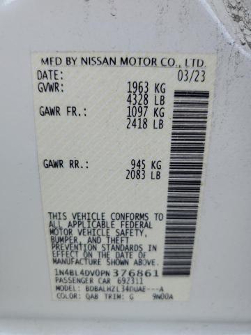 2023 NISSAN ALTIMA SV - 1N4BL4DV0PN376861
