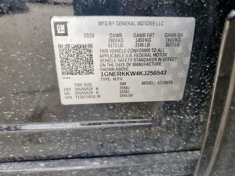 2019 CHEVROLET TRAVERSE P - 1GNERKKW4KJ256543