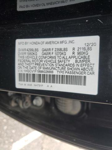 2021 HONDA ACCORD LX - 1HGCV1F19MA026666