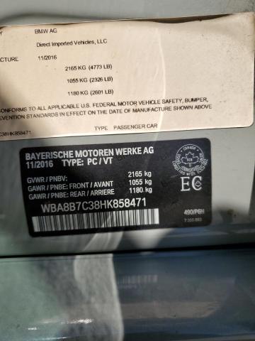 2017 BMW 340 XI WBA8B7C38HK858471