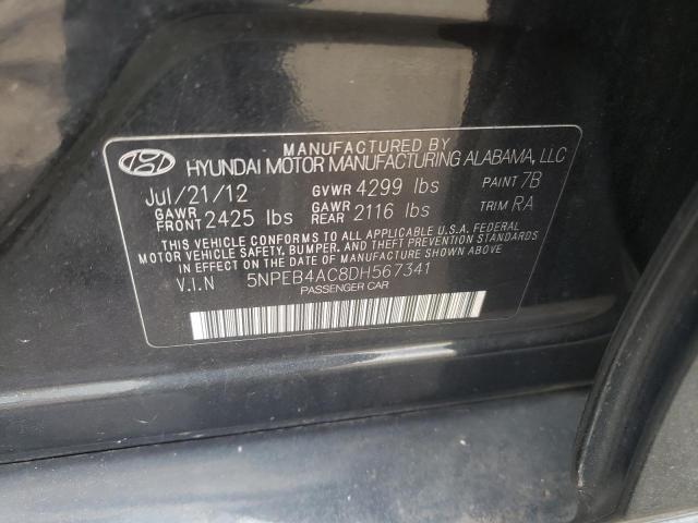 2013 HYUNDAI SONATA GLS - 5NPEB4AC8DH567341