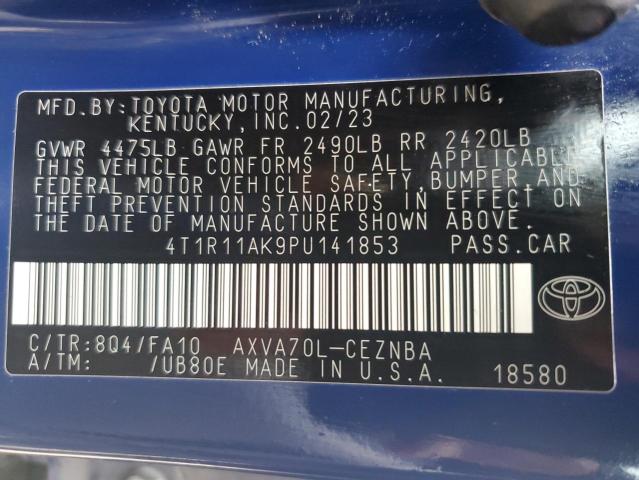 2023 TOYOTA CAMRY LE - 4T1R11AK9PU141853