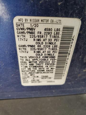 2020 NISSAN ROGUE S - JN8AT2MT8LW038769