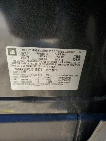 2018 CHEVROLET EQUINOX LT - 2GNAXSEV5J6185274