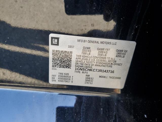 2018 CHEVROLET SUBURBAN C - 1GNSCHKC7JR143716