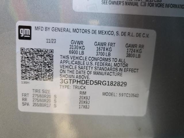 2024 GMC SIERRA C15 - 3GTPHDED5RG182829