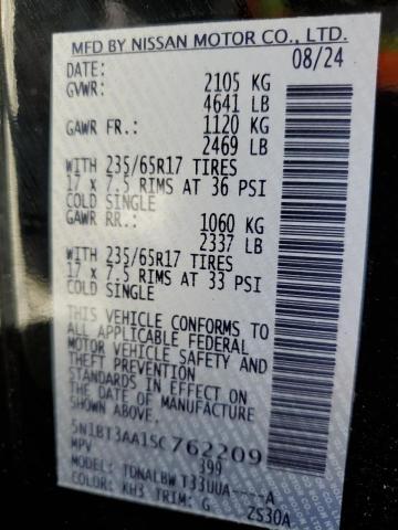 2025 NISSAN ROGUE S 5N1BT3AA1SC762209