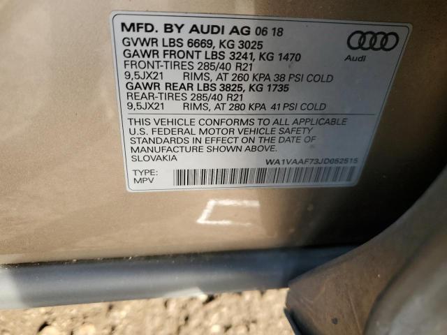 2018 AUDI Q7 PRESTIG - WA1VAAF73JD052515