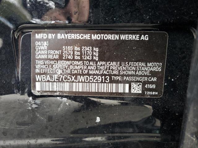 2018 BMW 540 XI WBAJE7C5XJWD52913