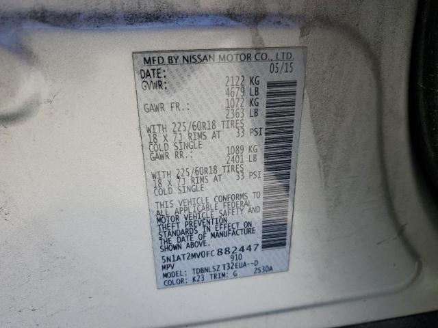 2015 NISSAN ROGUE S - 5N1AT2MV0FC882447