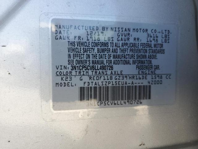 2020 NISSAN KICKS SV - 3N1CP5CV6LL490726