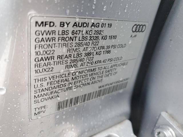 2019 AUDI Q8 PRESTIG - WA1FVAF1XKD025351