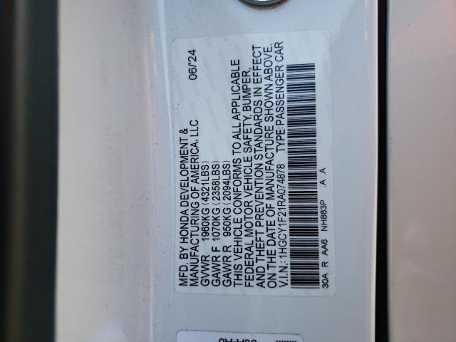 2024 HONDA ACCORD LX - 1HGCY1F21RA074878