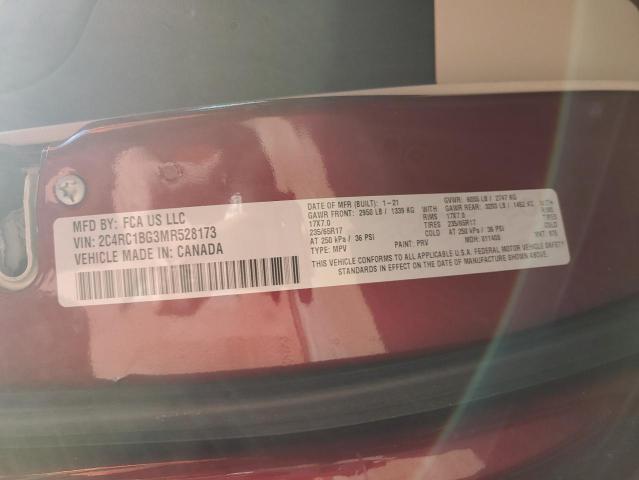 2021 CHRYSLER PACIFICA T - 2C4RC1BG3MR528173
