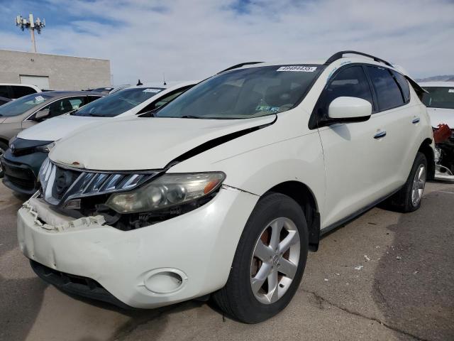 NISSAN MURANO S 2009 white  gas JN8AZ18W49W200435 photo #3