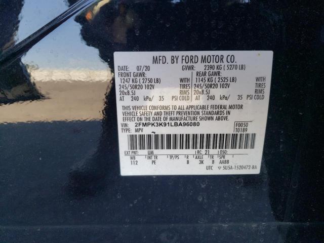 2020 FORD EDGE TITAN - 2FMPK3K91LBA96080