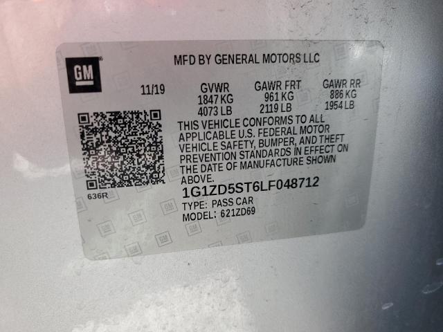 2020 CHEVROLET MALIBU LT - 1G1ZD5ST6LF048712