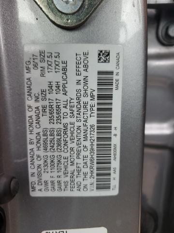 2017 HONDA CR-V LX - 2HKRW6H39HH217326