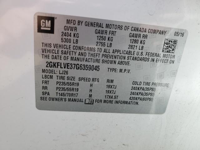 2016 GMC TERRAIN DE - 2GKFLVE37G6359045