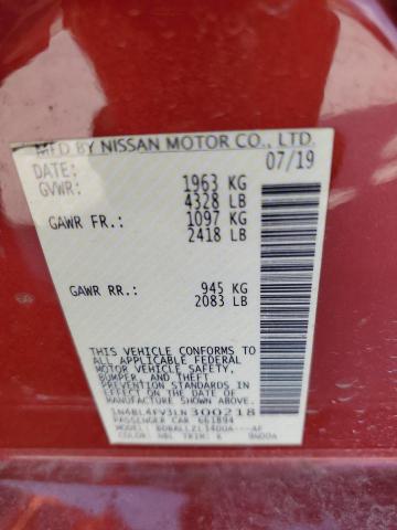 2020 NISSAN ALTIMA PLA - 1N4BL4FV3LN300218