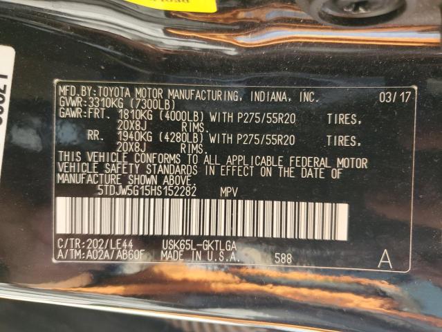 2017 TOYOTA SEQUOIA LI - 5TDJW5G15HS152282