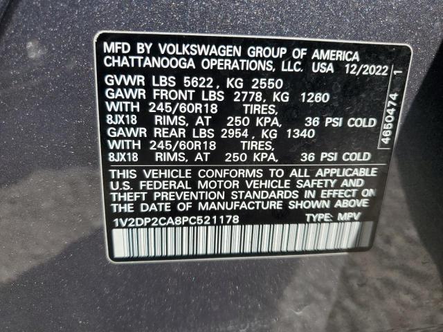 2023 VOLKSWAGEN ATLAS SE - 1V2DP2CA8PC521178