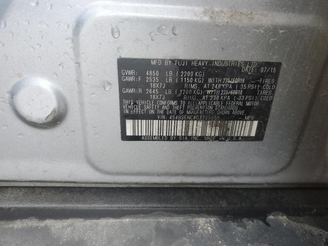 2016 SUBARU OUTBACK 3. 4S4BSENC8G3205055