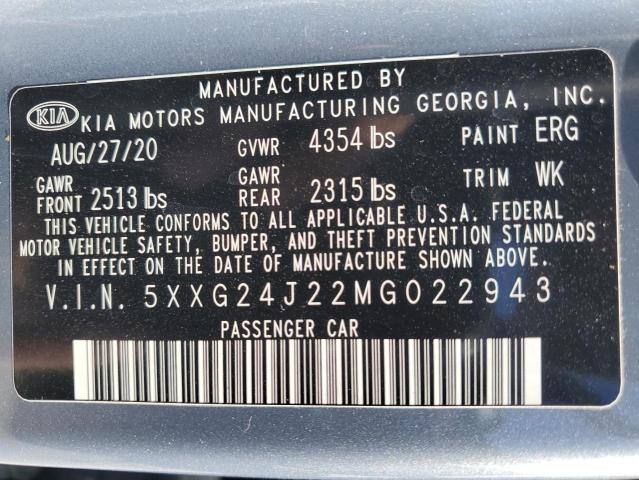 2021 KIA K5 LX 5XXG24J22MG022943