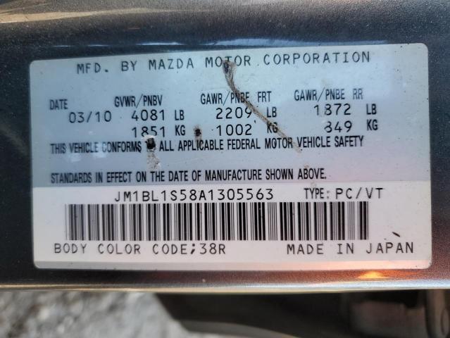 2010 MAZDA 3 S - JM1BL1S58A1305563