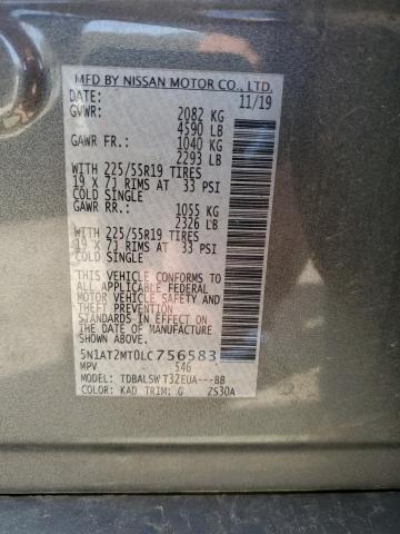 2020 NISSAN ROGUE S - 5N1AT2MT0LC756583