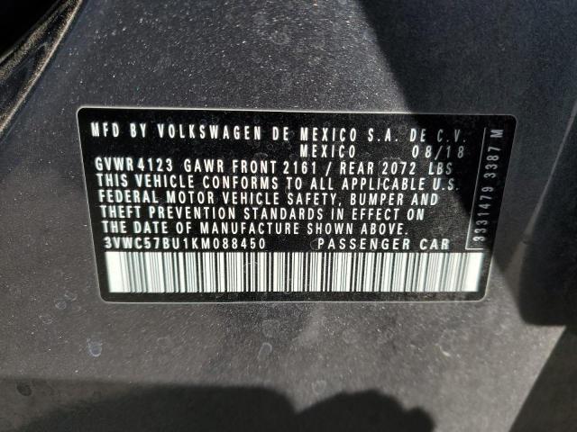 2019 VOLKSWAGEN JETTA S - 3VWC57BU1KM088450